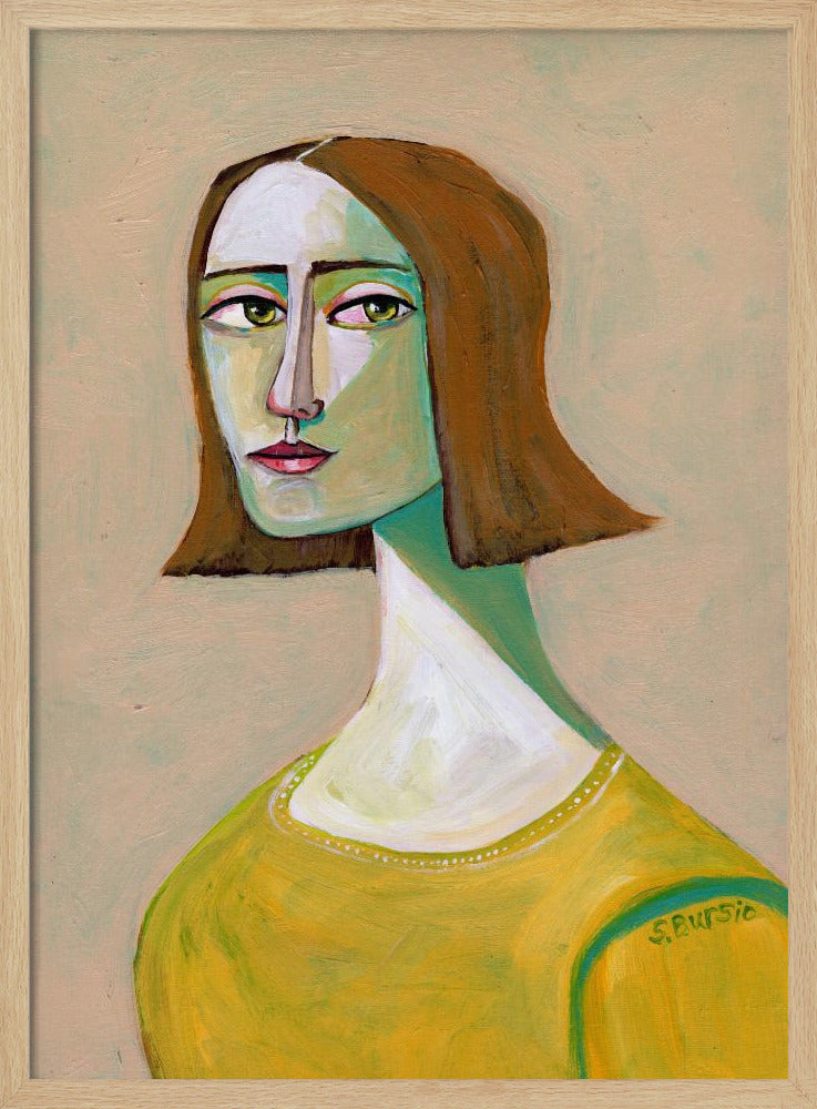 Brunette Lady with the Look | Poster