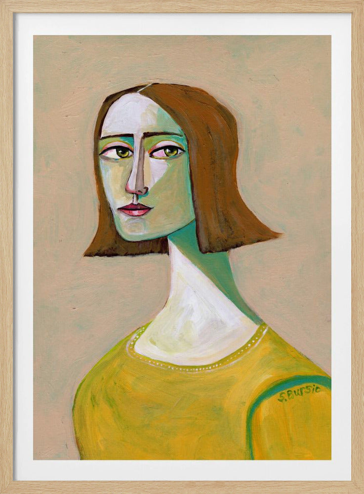 Brunette Lady with the Look | Poster