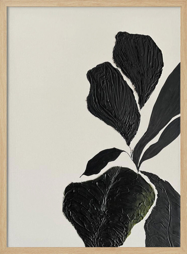 Textured Leaf Elegance | Poster