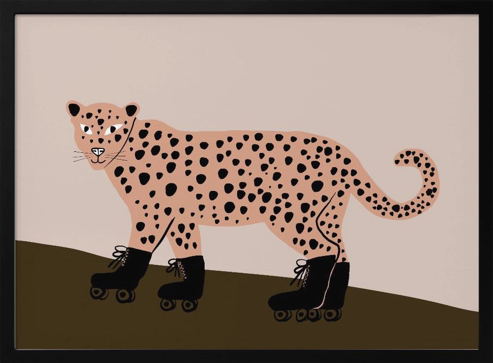 Leopard skating | Poster