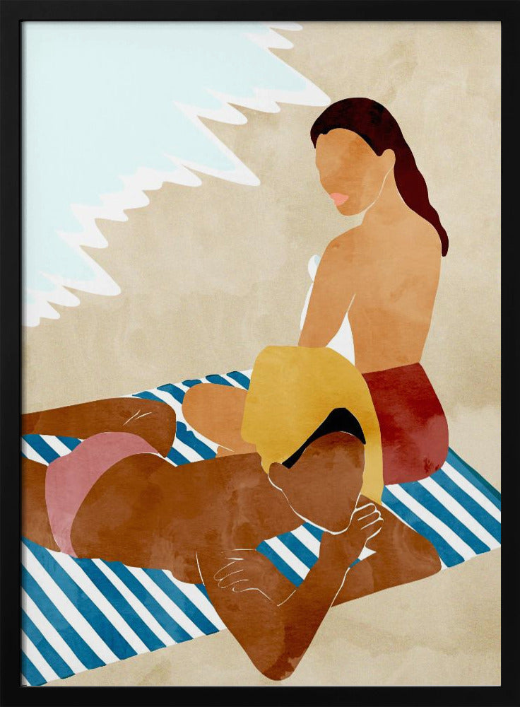 Minimalist Beach Scene | Poster