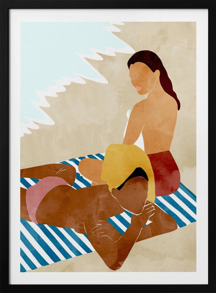 Minimalist Beach Scene | Poster