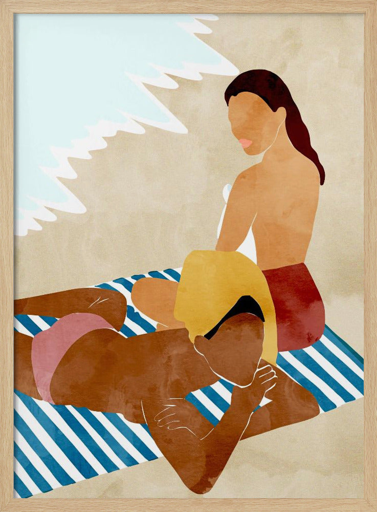 Minimalist Beach Scene | Poster
