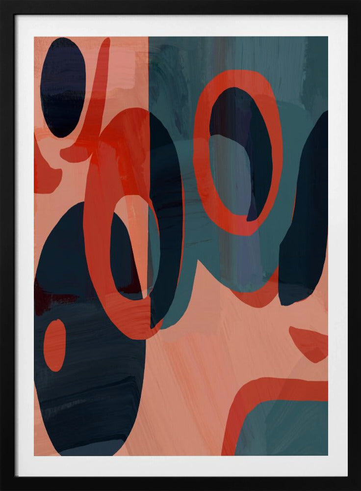 Geometric Shapes And Vibrant Colors | Poster