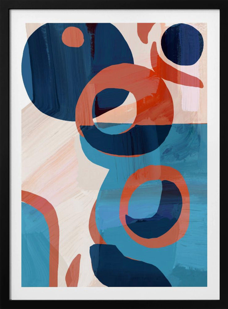 Geometric Shapes And Vibrant Colors | Poster