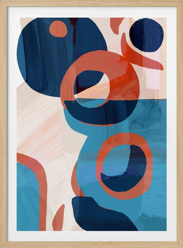 Geometric Shapes And Vibrant Colors | Poster