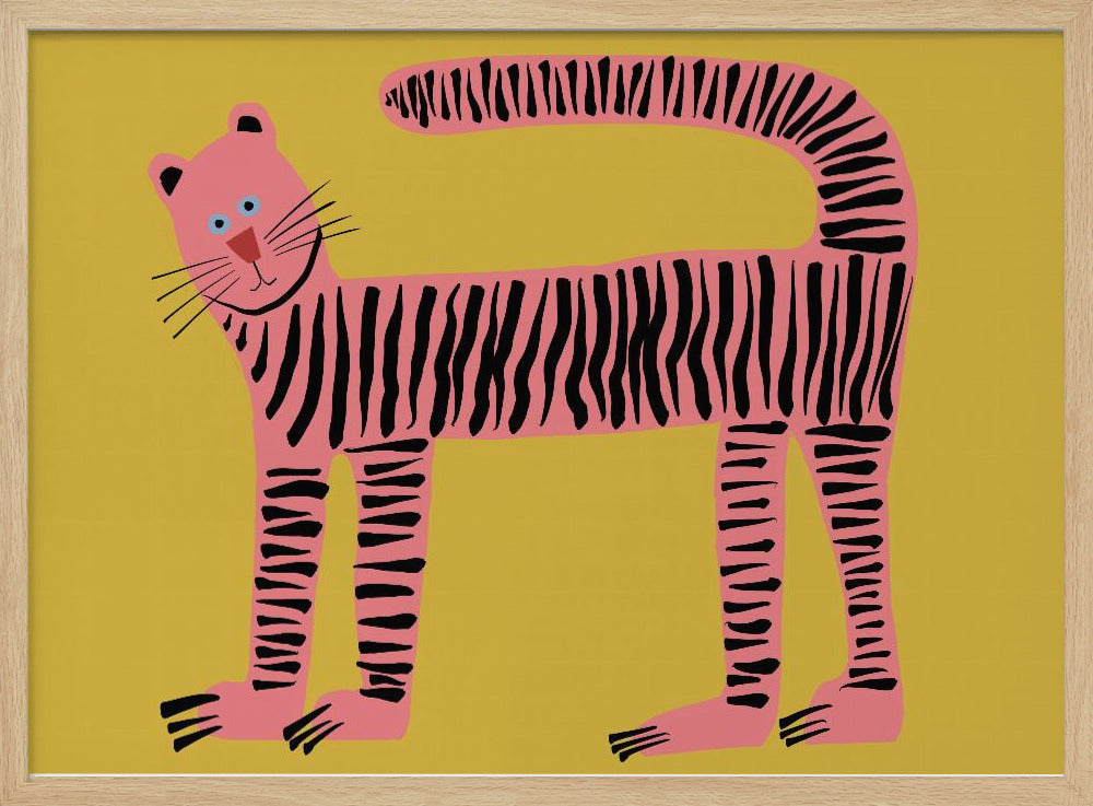 Tiger cat yellow | Poster
