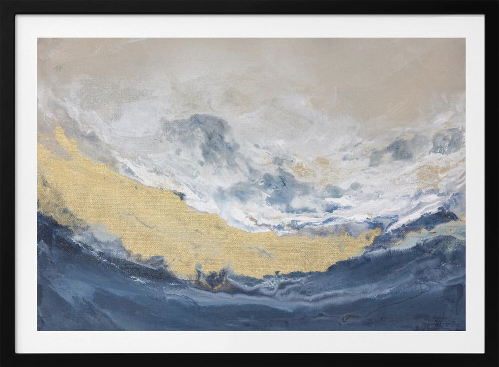 Golden Horizon Wave | Poster