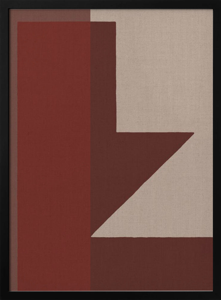 Red Geometric Composition | Poster