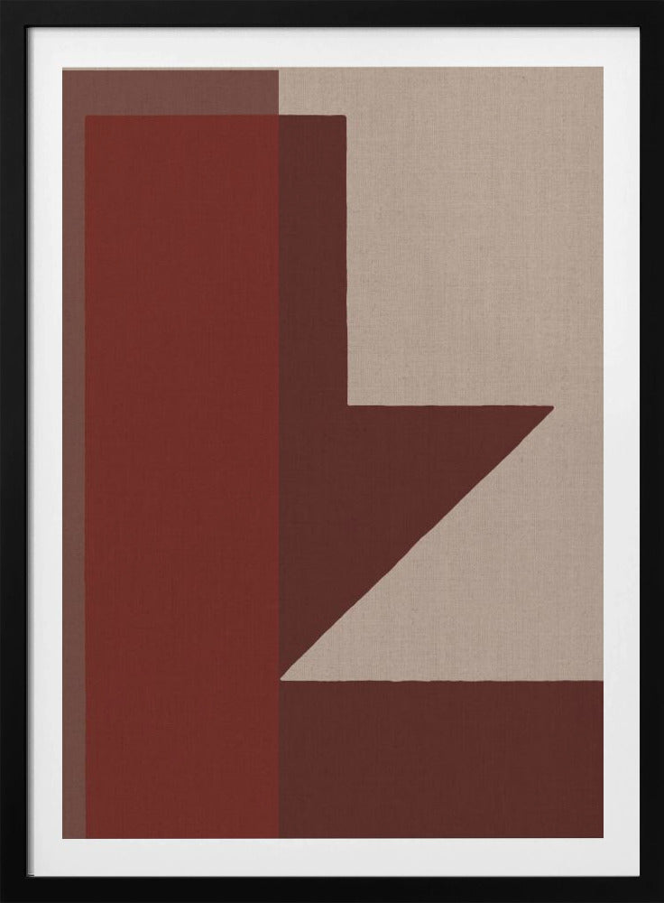 Red Geometric Composition | Poster