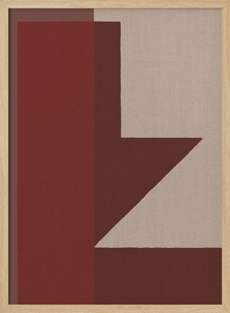 Red Geometric Composition | Poster
