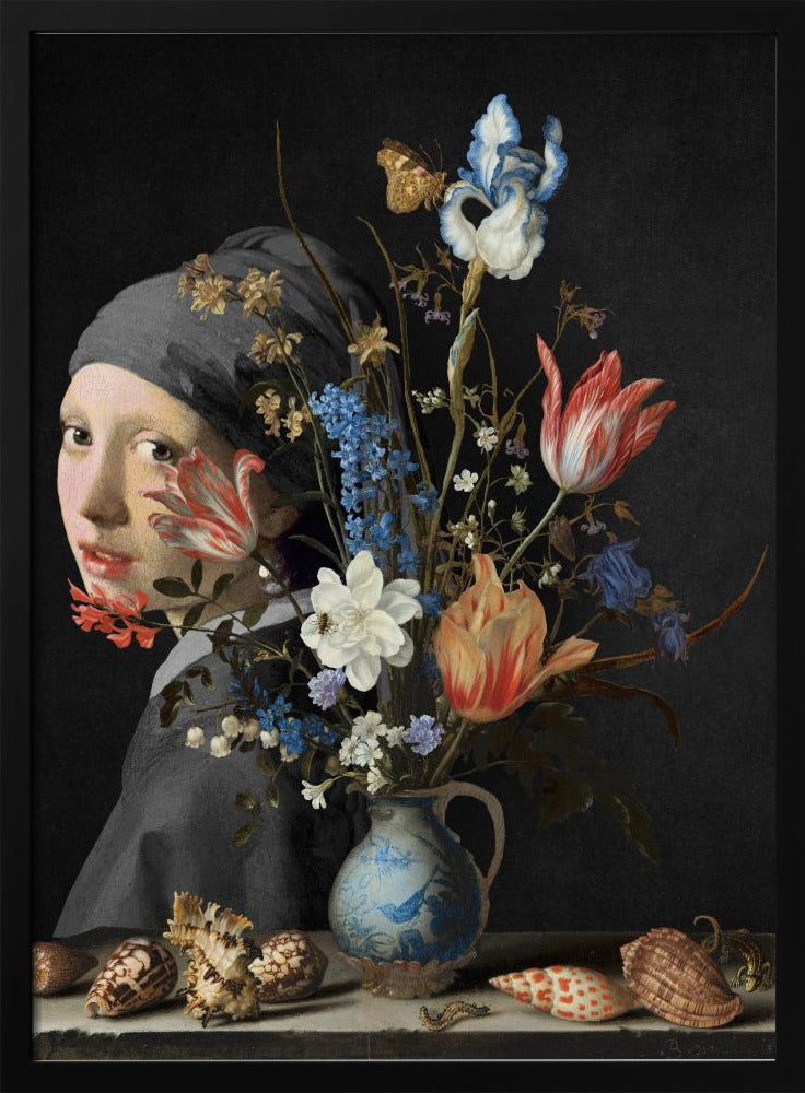 Girl With a Pearl Earring -  Behind a Wan Li Vase Edition | Poster