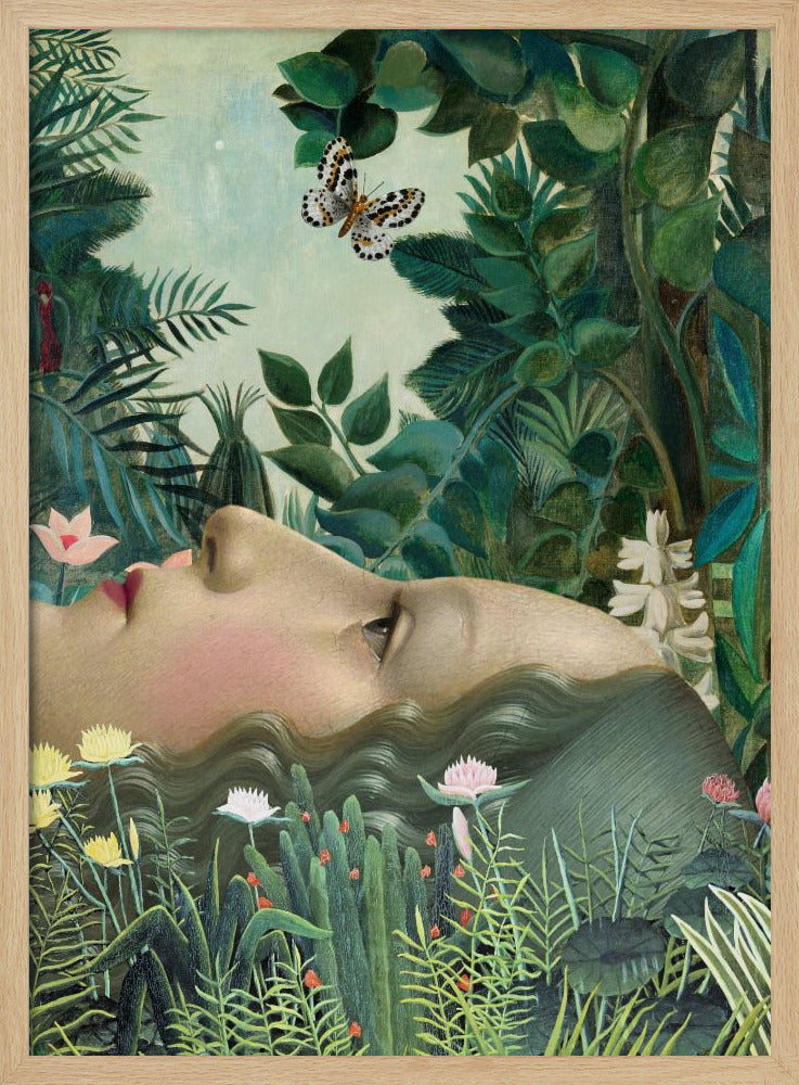 Giovanna In Tropical Garden | Poster