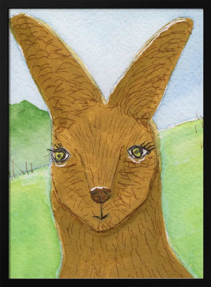 Kangaroo Wallaby Face Nursery Room | Poster