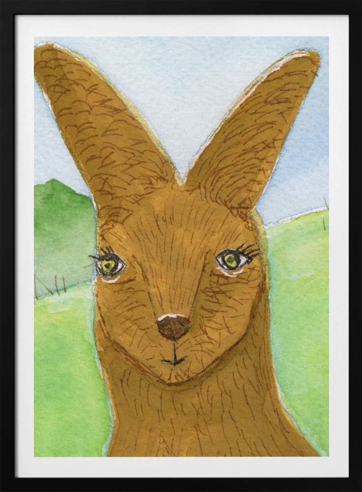 Kangaroo Wallaby Face Nursery Room | Poster