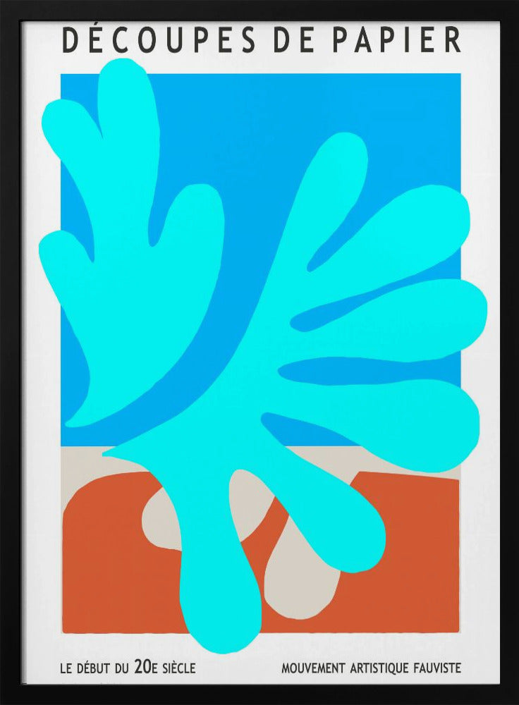 Organic Shapes And Vibrant Blue Hues | Poster