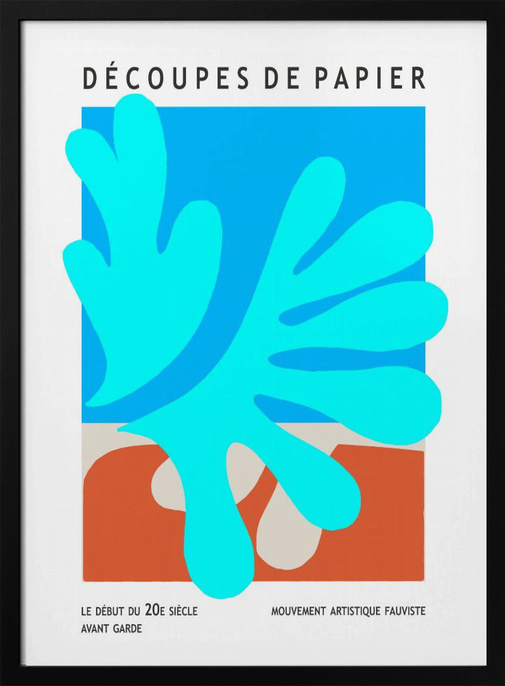 Organic Shapes And Vibrant Blue Hues | Poster