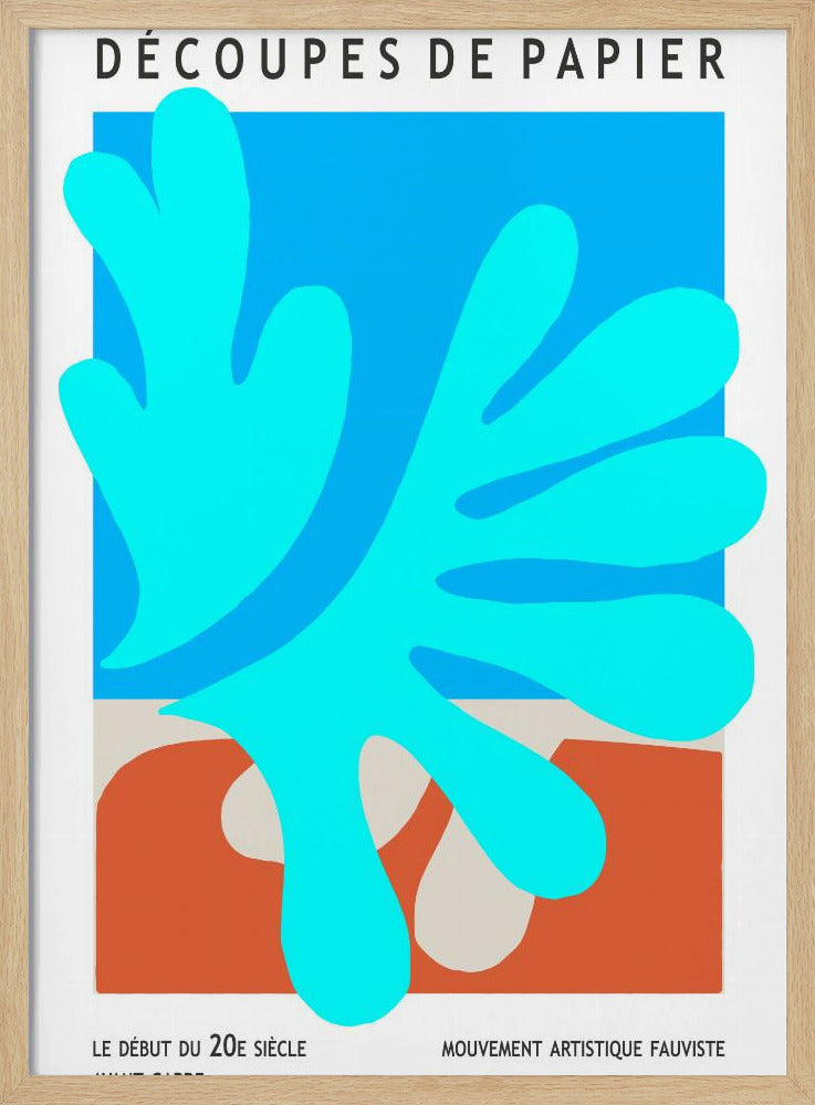 Organic Shapes And Vibrant Blue Hues | Poster