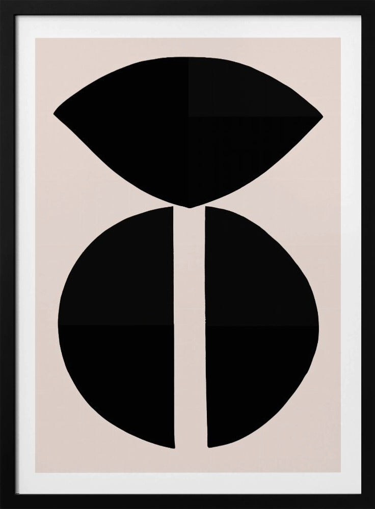 Black Shapes Harmony | Poster