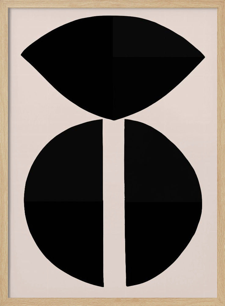 Black Shapes Harmony | Poster