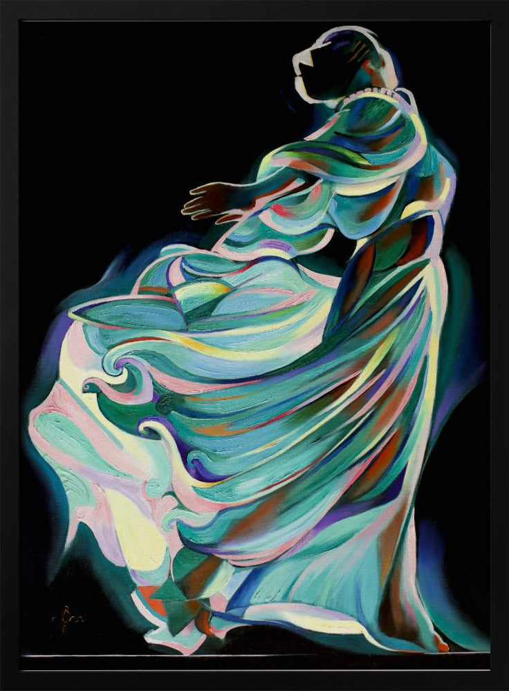 Abstract Depiction Of A Dancer In Motion | Poster