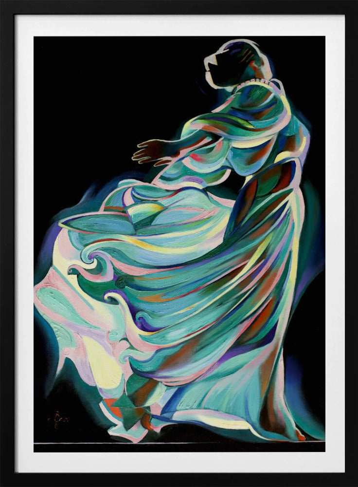 Abstract Depiction Of A Dancer In Motion | Poster