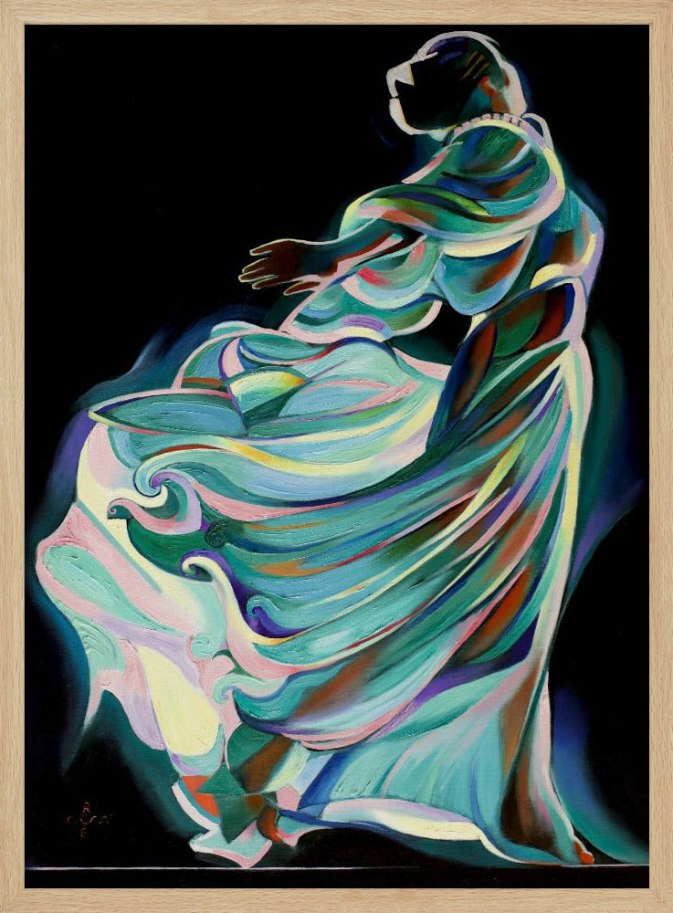 Abstract Depiction Of A Dancer In Motion | Poster