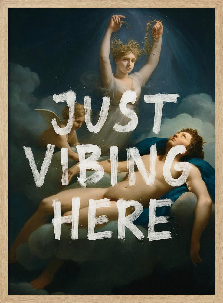 Just Vibing Here | Poster