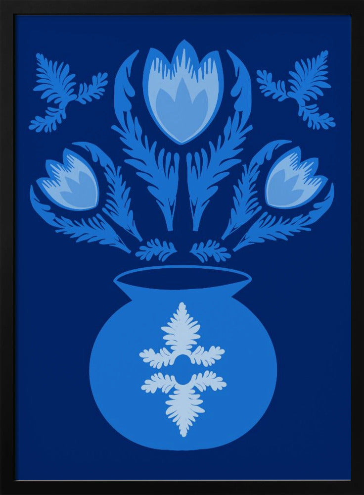 Lumnious Blue Tulips | Poster
