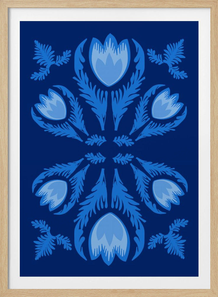 Graphic Florals Lumnious Tulips | Poster