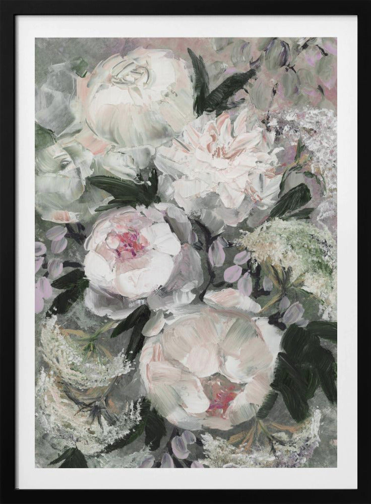 flForal Composition With White And Pink Flowers | Poster