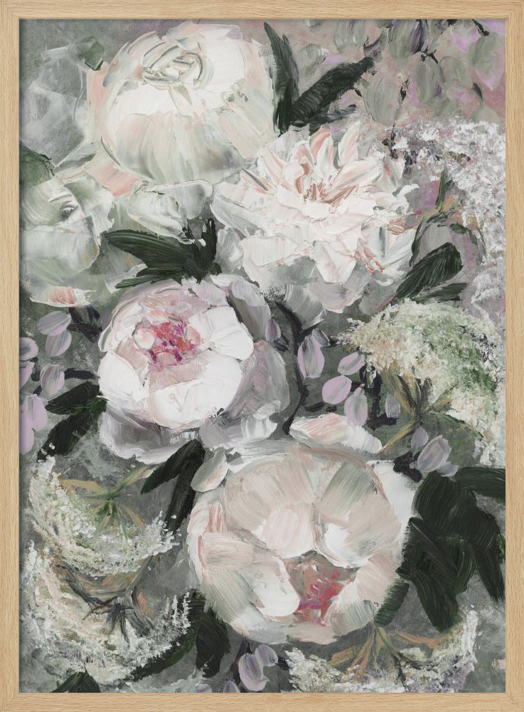 flForal Composition With White And Pink Flowers | Poster
