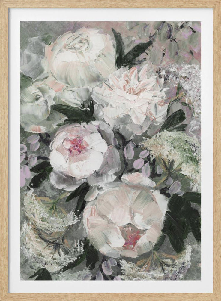 flForal Composition With White And Pink Flowers | Poster