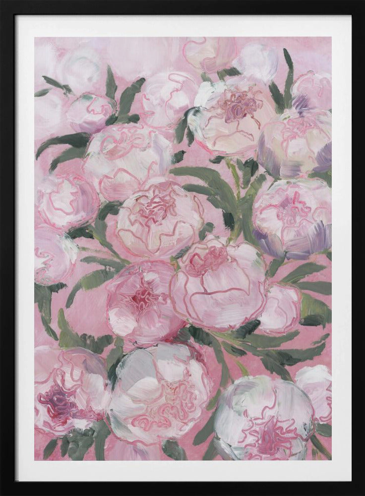 Floral Composition Of Pink Peonies | Poster