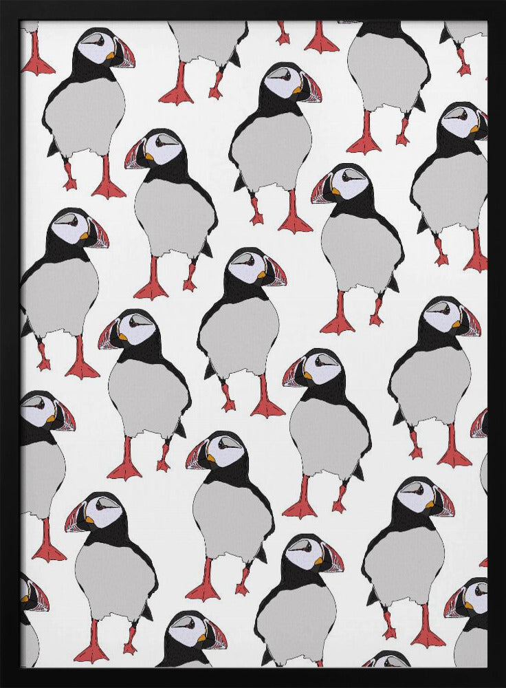 Puffin Bird Pattern | Poster