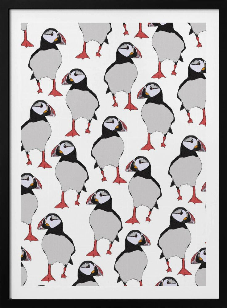 Puffin Bird Pattern | Poster