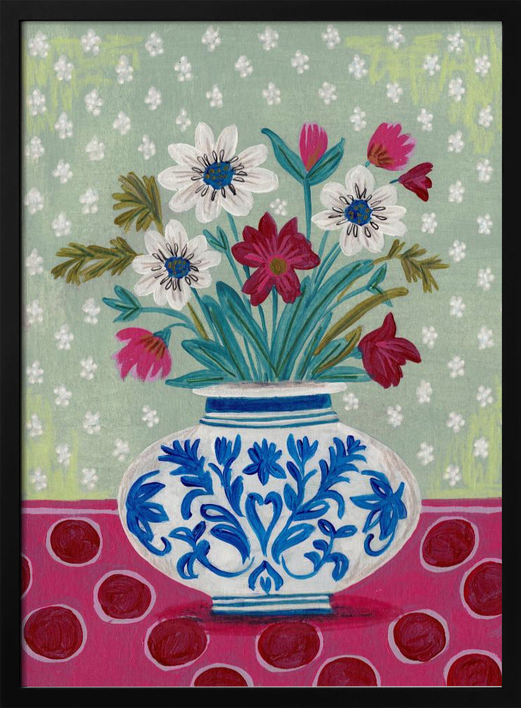 Flowers in Vase Still life | Poster