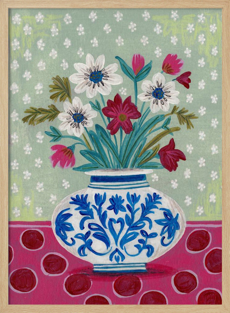 Flowers in Vase Still life | Poster