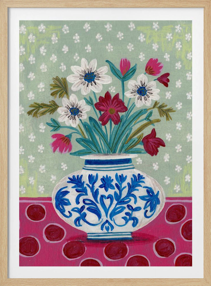 Flowers in Vase Still life | Poster