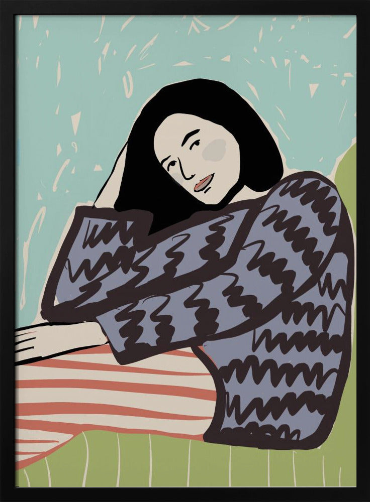 Lady SITTING | Poster