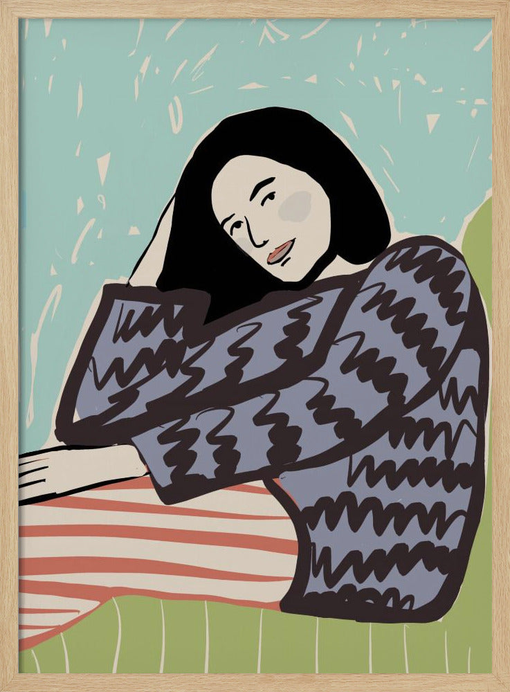 Lady SITTING | Poster