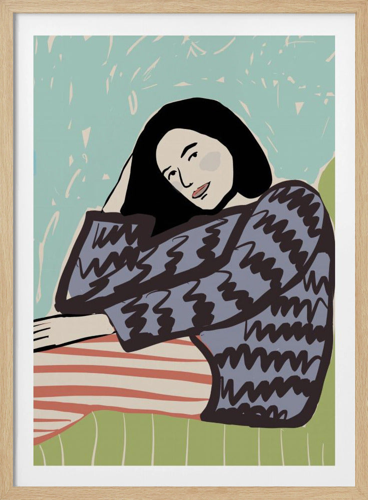 Lady SITTING | Poster