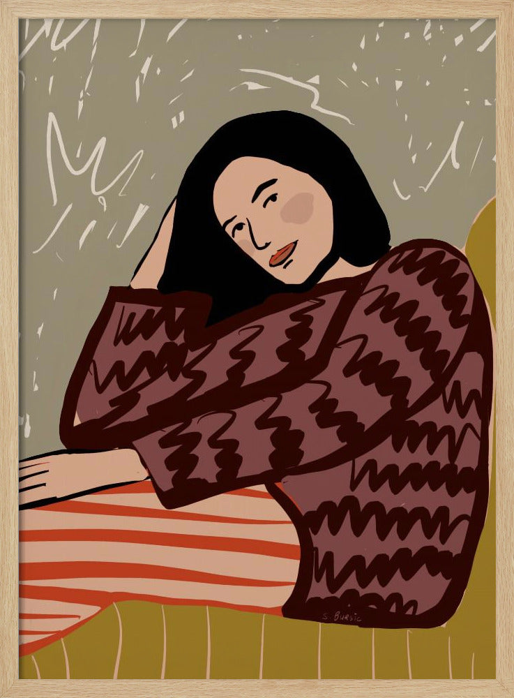 Lady SITTING | Poster