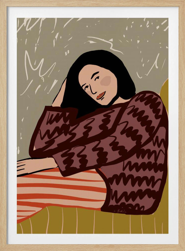 Lady SITTING | Poster