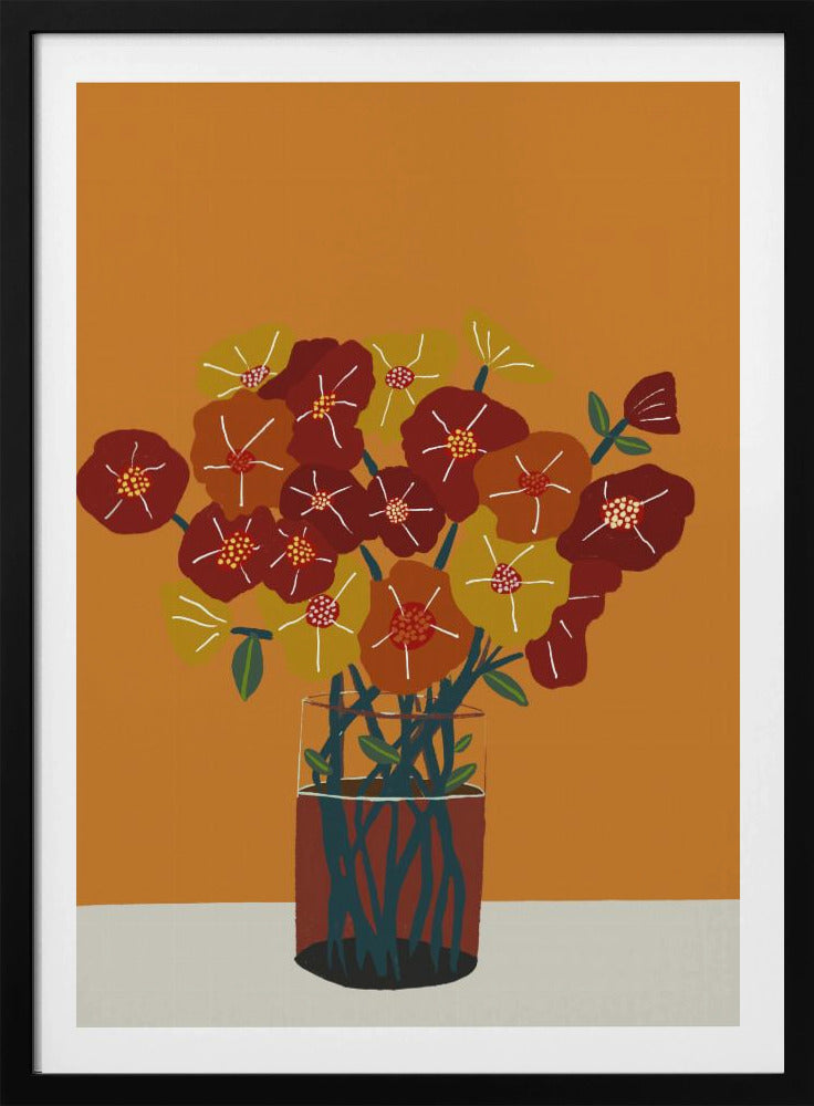 Floral flowers in vase | Poster