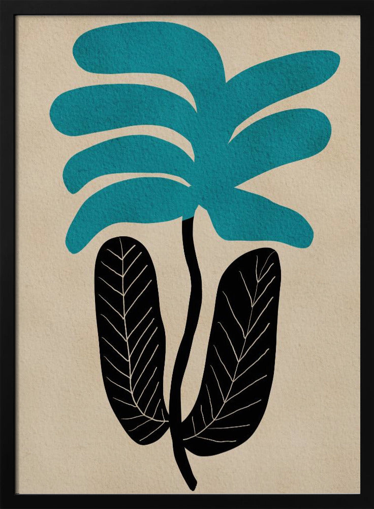 Blue floral flower | Poster