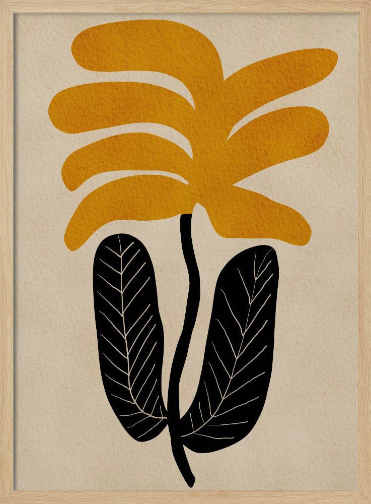 YELLOW floral flower | Poster