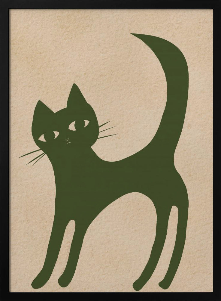 Green cat | Poster