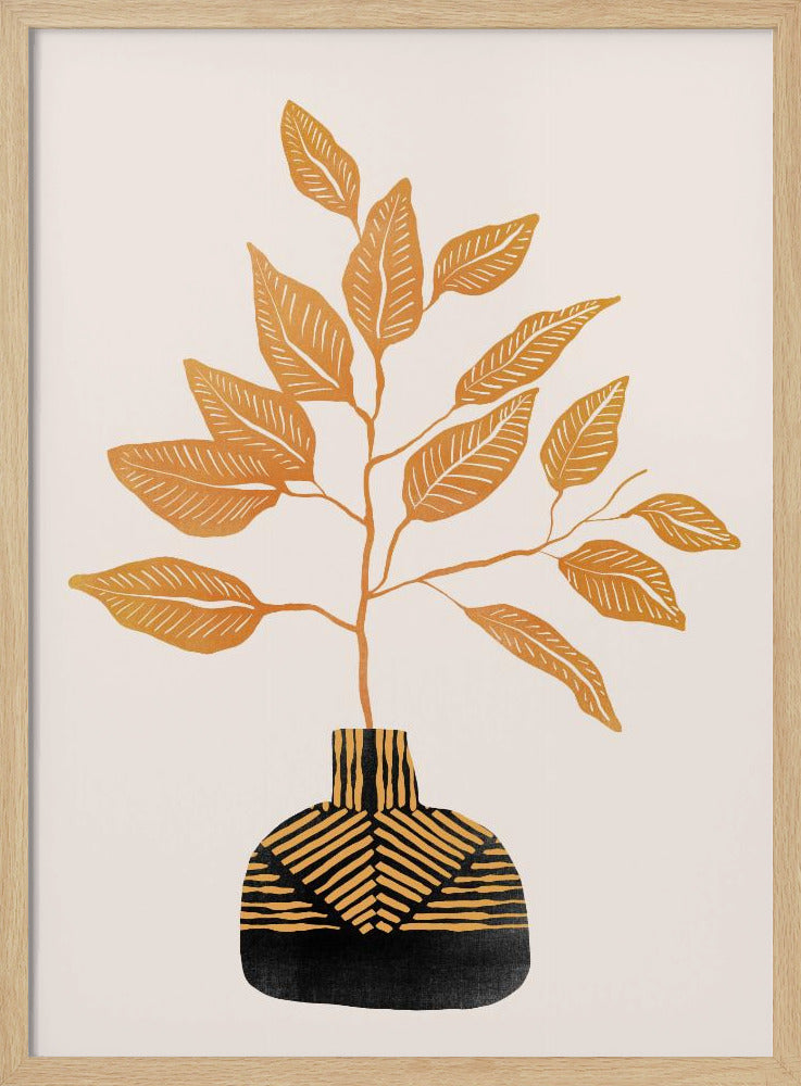 Tribal Vase By Catsanddotz 32 X 40 Inches | Poster