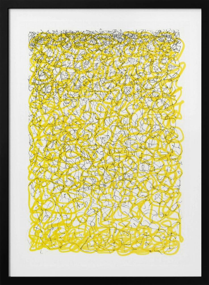 Yellow Lines and Thoughts | Poster